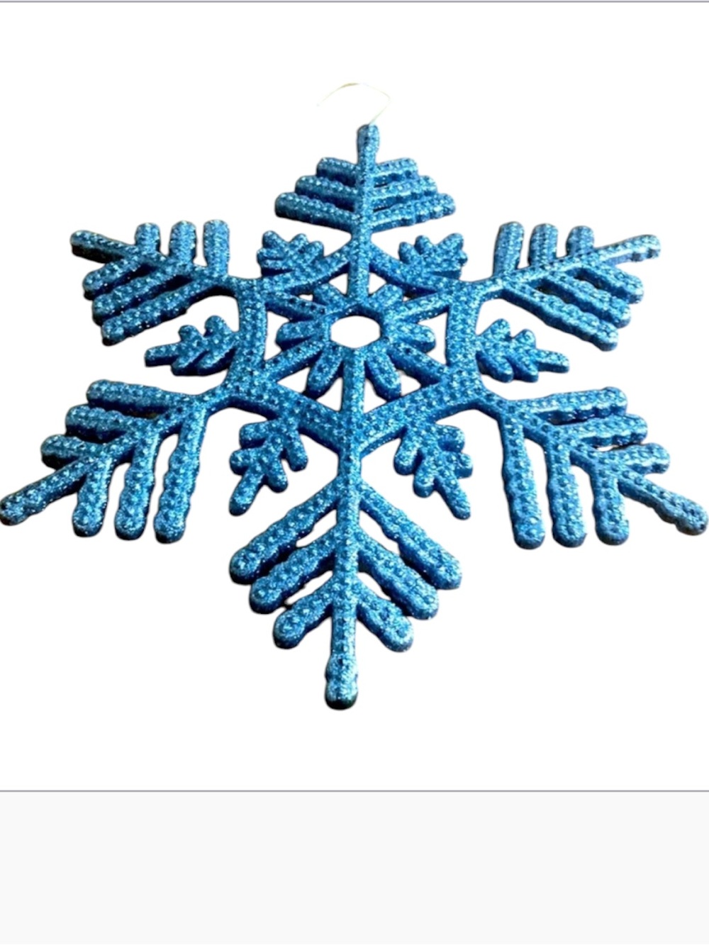 Christmas House Large Blue Snowflake Hanging Decor beautiful